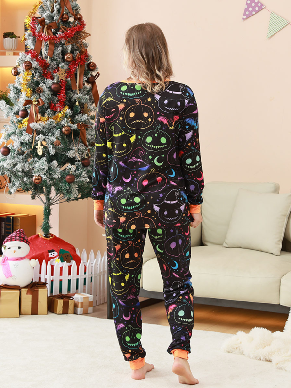 Halloween Pajamas- Pumpkin & Ghost Halloween Family Pajamas- - IndioGear.com