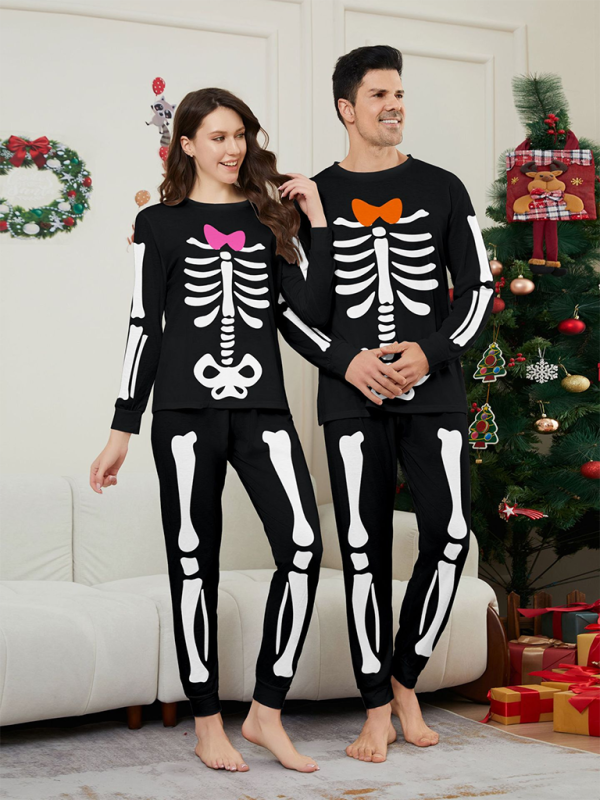 Halloween Pajamas- Spooky Family Matching Skeleton Pajamas for Halloween- - IndioGear.com