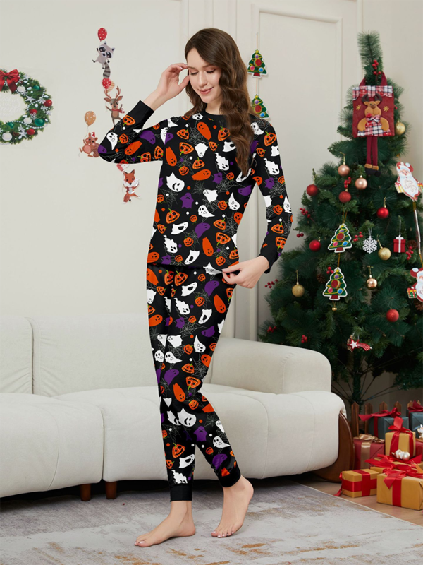 Halloween Pajamas- Spooky Ghosts Family Halloween Pajamas- - IndioGear.com