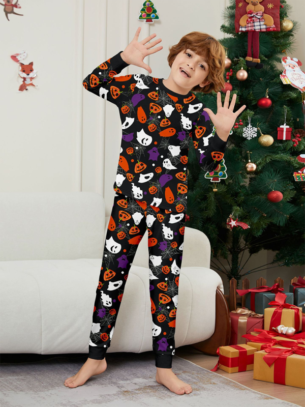 Halloween Pajamas- Spooky Ghosts Family Halloween Pajamas- - IndioGear.com