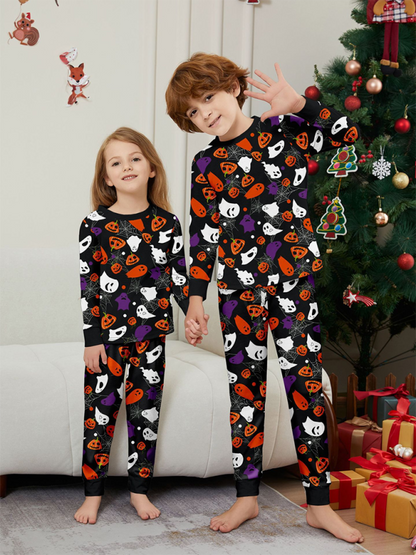 Halloween Pajamas- Spooky Ghosts Family Halloween Pajamas- - IndioGear.com