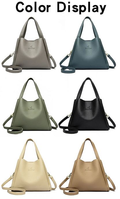 HandBags- Faux Soft Leather Top-handle Bags- - IndioGear.com