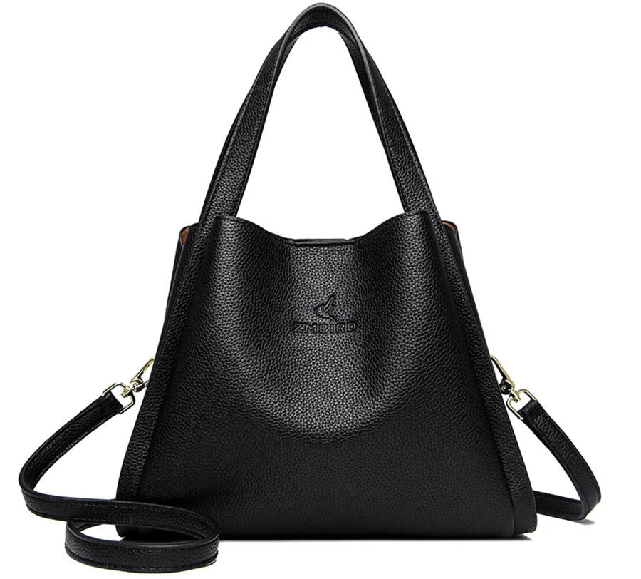 HandBags- Faux Soft Leather Top-handle Bags- - IndioGear.com