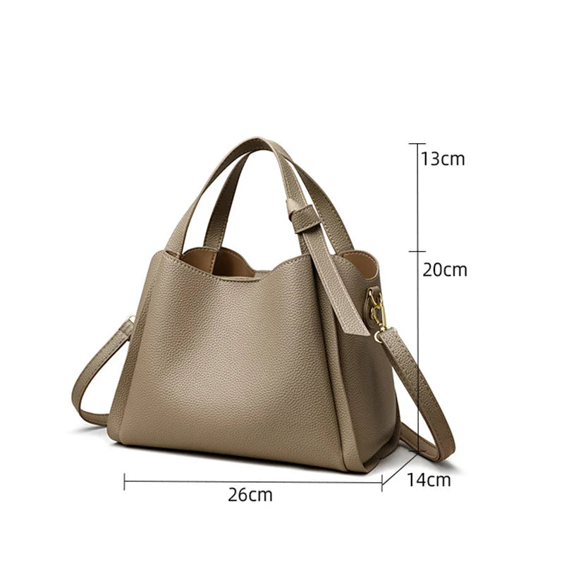 Handbags- Multi-Purpose Handbag Faux Leather Tote Bag for Work & Leisure- - IndioGear Fashion and Gear