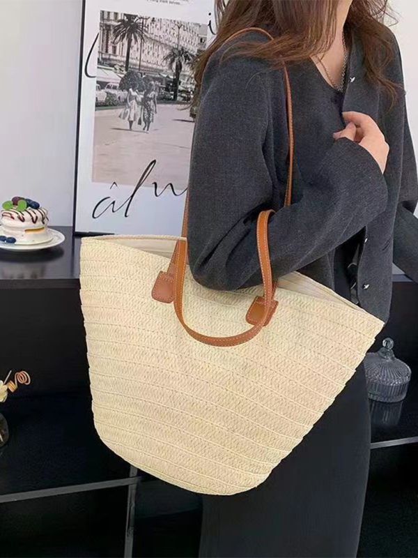 Handbags- Women's Essential Straw Beach Bag- - IndioGear.com