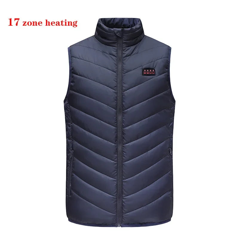 Heating Vests- Heat On-Demand Waistcoat USB Advanced Multi-Zone Heating Vest- - IndioGear Women Clothing