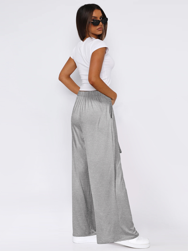 High-Waist Pants- Women's Casual Wide-Leg Pants- - IndioGear.com