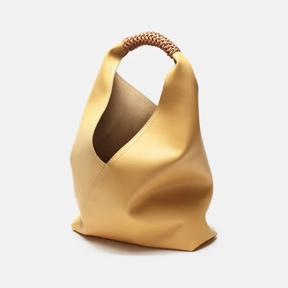 Hobo Bags- Genuine Leather Hobo Bag for Elegant Occasions- yellow- IndioGear Fashion and Gear