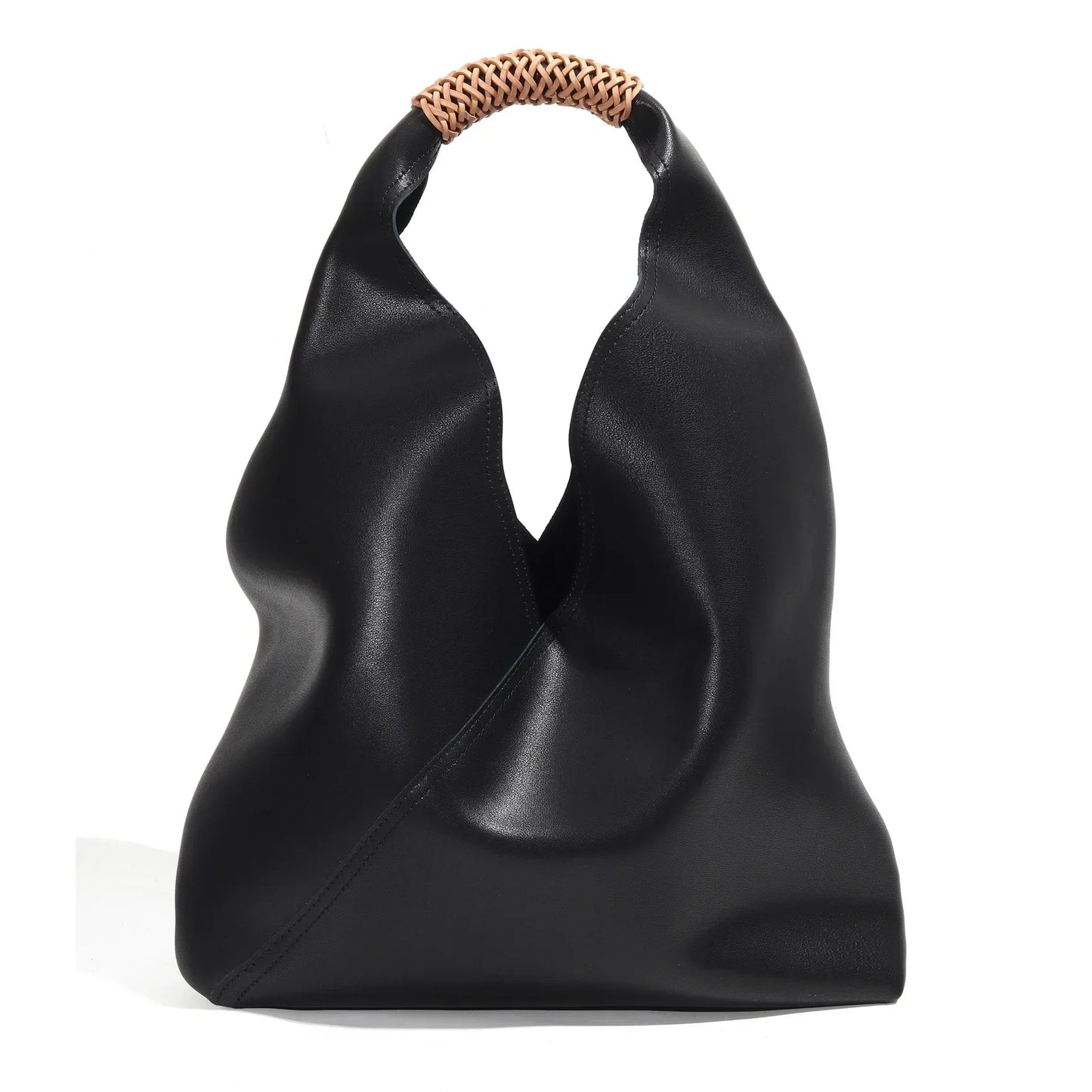 Hobo Bags- Genuine Leather Hobo Bag for Elegant Occasions- black- IndioGear Fashion and Gear