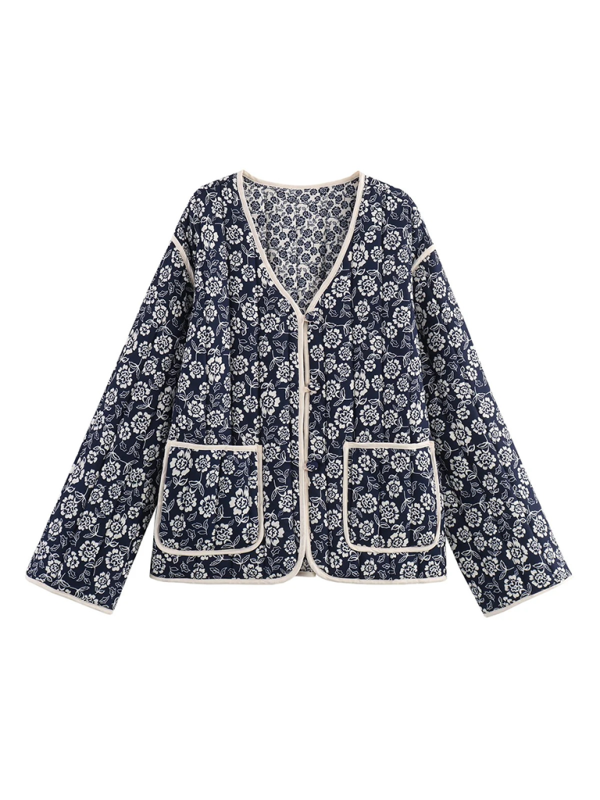 Jackets- Floral Bouclé Jacket for Every Occasion- - IndioGear.com