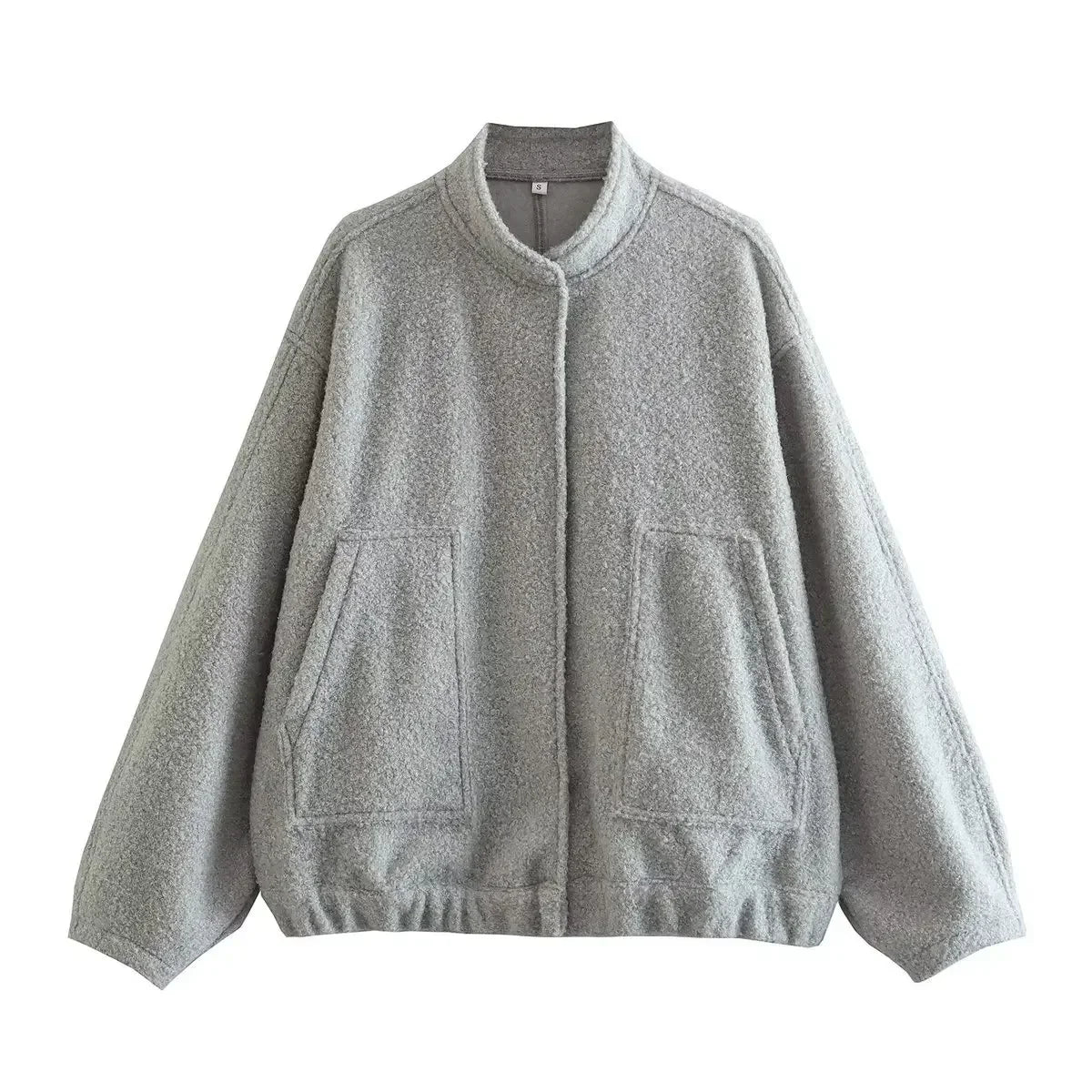 Jackets- Forest Whisper Casual Wool Jacket- Gray- IndioGear.com