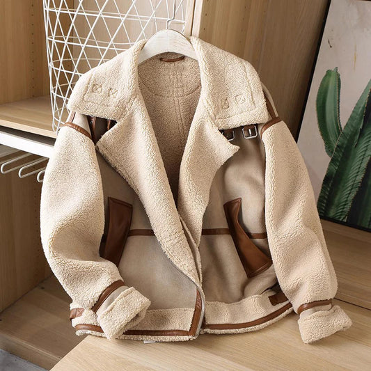 Jackets- Sherpa-Lined Winter Jacket for Cozy Evenings- - IndioGear.com