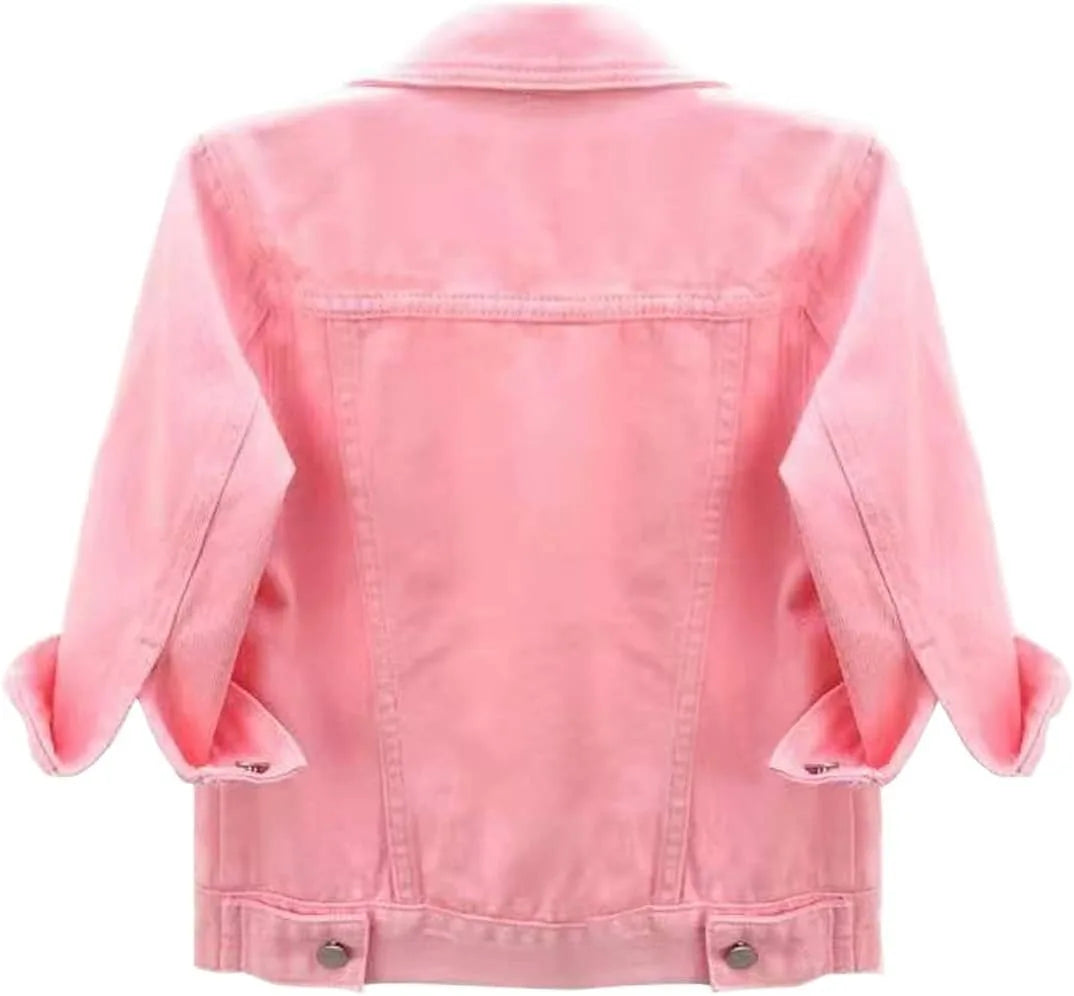 Jackets- Women Boxy Denim Jacket with 3/4 Sleeves- - IndioGear.com