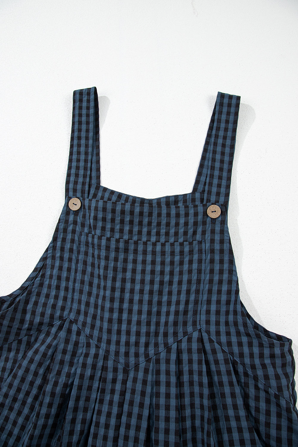 Jumpsuits & Rompers- Plaid Cotton Overalls Checkered Bib Pants- - IndioGear Women Clothing