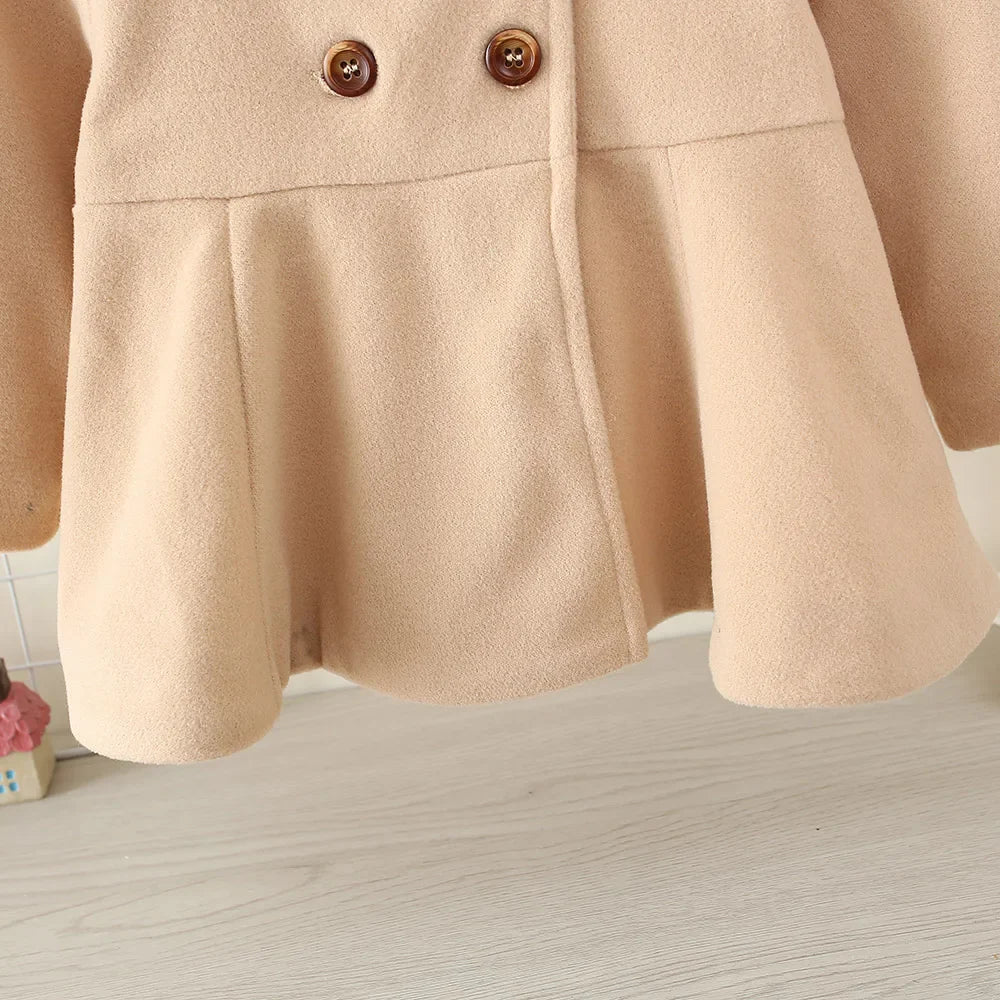 Kids Coats- Baby Girl Fleece Peter Pan Coat Toddler Winter Outerwear- - IndioGear Women Clothing