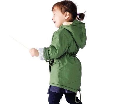 Kids Coats- Kids' Hooded Winter Coat Fleece-Lined Jackets- - IndioGear Women Clothing