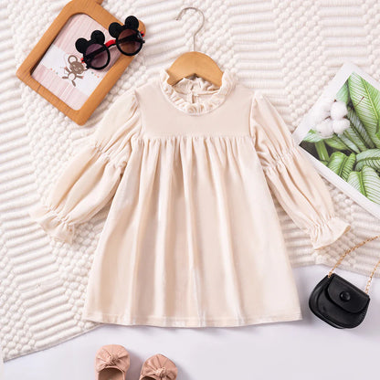 Kids Dresses- Toddler Velvet Holiday Dress 9 months to 5 years- - IndioGear Women Clothing