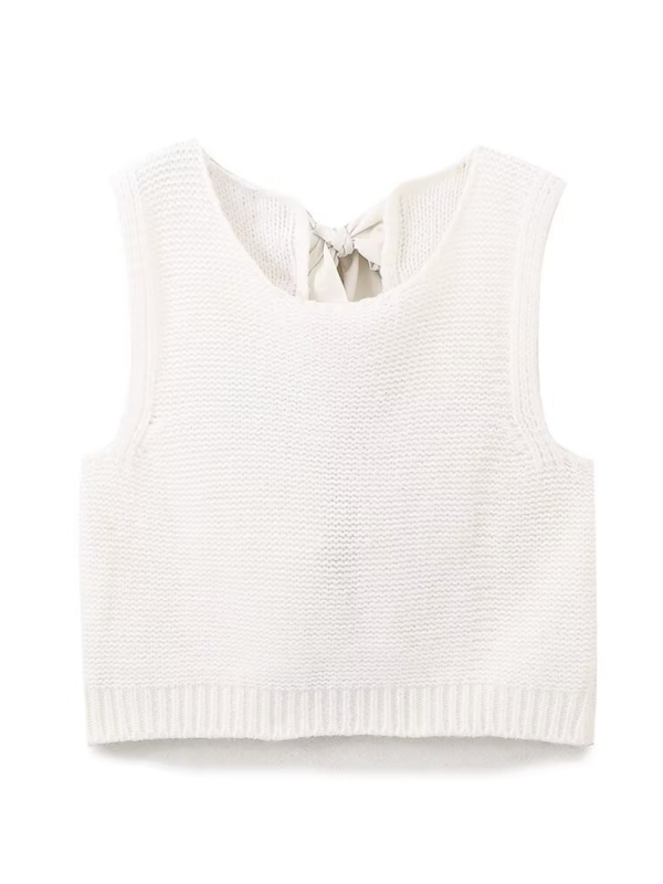 Knit Tops- New Fashion Vest Bow Tie Sweater Vest- - IndioGear.com