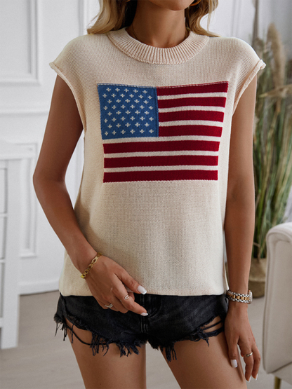 Knit Tops- Patriotic Pride Knit Top for National Holidays- - IndioGear.com