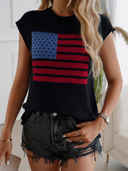 Knit Tops- Patriotic Pride Knit Top for National Holidays- - IndioGear.com