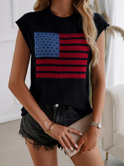 Knit Tops- Patriotic Pride Knit Top for National Holidays- - IndioGear.com