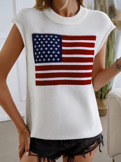 Knit Tops- Patriotic Pride Knit Top for National Holidays- - IndioGear.com