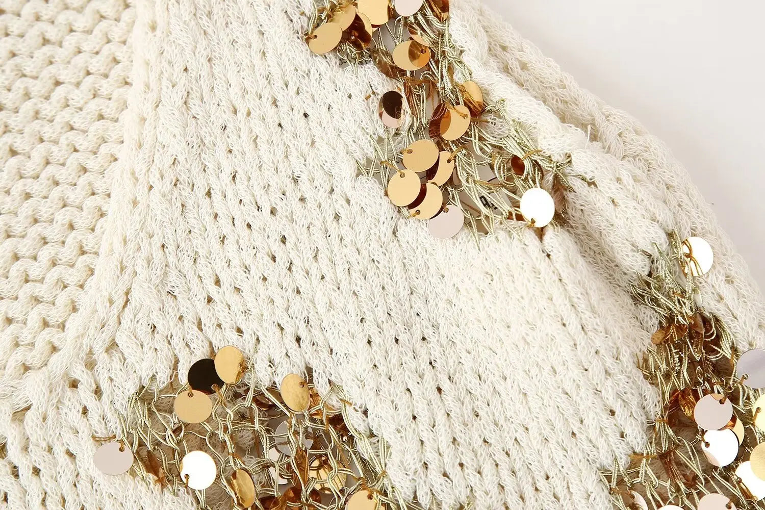 Knit Tops- Sparkle Embellished Tank Top for Chic Events- - IndioGear.com