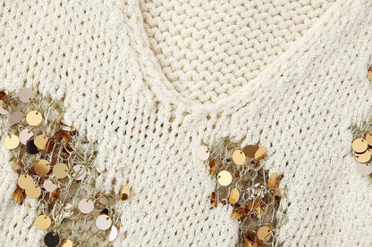 Knit Tops- Sparkle Embellished Tank Top for Chic Events- - IndioGear.com