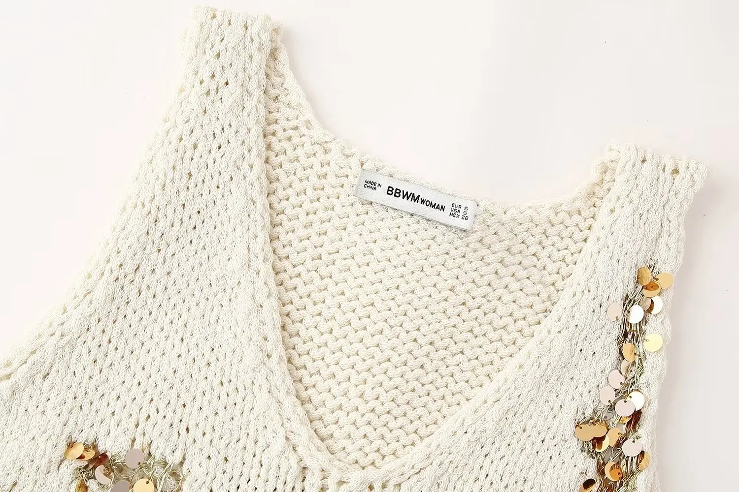 Knit Tops- Sparkle Embellished Tank Top for Chic Events- - IndioGear.com