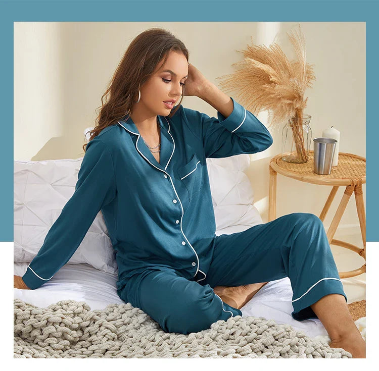 Loungewear- All-Day Soft Cotton Lounger Set with Hood- - IndioGear Women Clothing