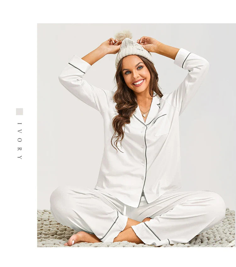 Loungewear- All-Day Soft Cotton Lounger Set with Hood- - IndioGear Women Clothing