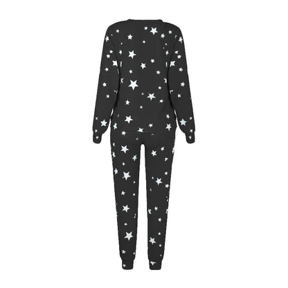 Loungewear- Starry Comfy Women's Casual Pajama Set for Home & Leisure- - IndioGear.com