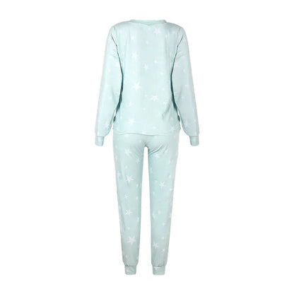 Loungewear- Starry Comfy Women's Casual Pajama Set for Home & Leisure- - IndioGear.com