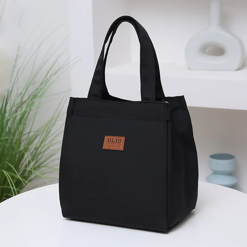 Lunch Bags- Fashion-Forward Office Lunch Organizer- Black- IndioGear Women Clothing