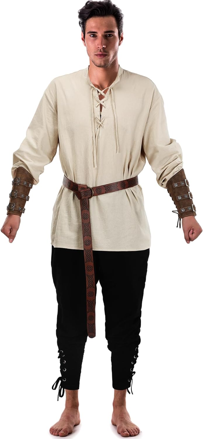 Male Halloween Costumes- 4 Pcs Medieval Maven Ensemble Kit - Halloween Best- - IndioGear.com