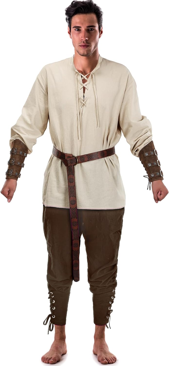 Male Halloween Costumes- 4 Pcs Medieval Maven Ensemble Kit - Halloween Best- - IndioGear.com