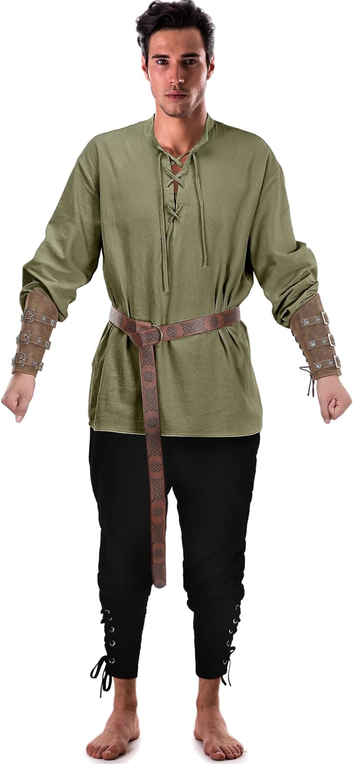 Male Halloween Costumes- 4 Pcs Medieval Maven Ensemble Kit - Halloween Best- - IndioGear.com