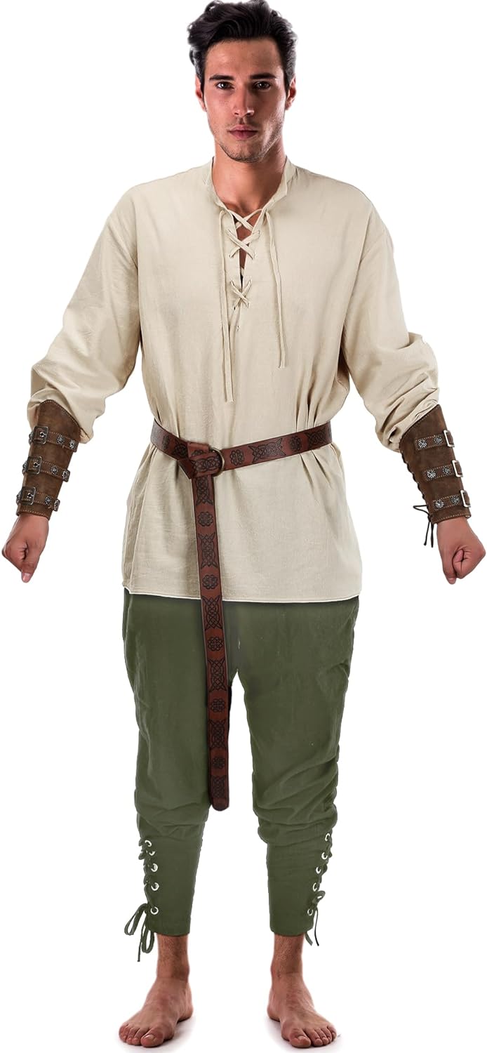 Male Halloween Costumes- 4 Pcs Medieval Maven Ensemble Kit - Halloween Best- - IndioGear.com