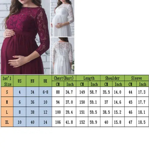 Maternity Dresses- Cherished Moments Lace Dress- - IndioGear Women Clothing