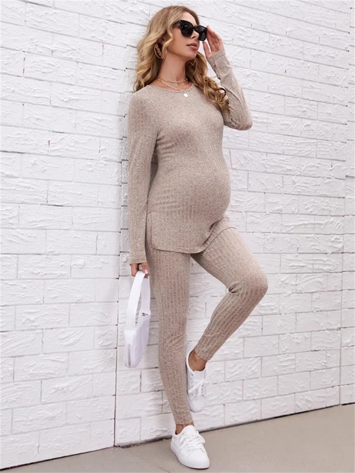 Maternity Loungewears- Adjust-to-Fit Maternity Leisure Set- - IndioGear Women Clothing