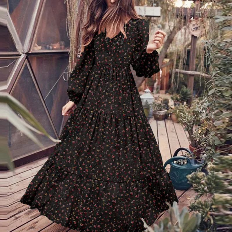 Maxi Dresses- Women Floral Long Dress for Day to Night- - IndioGear.com