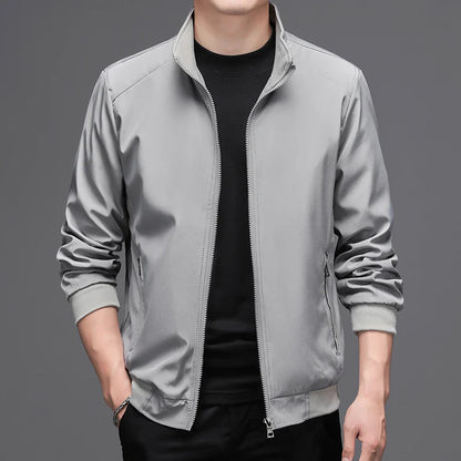 Men Jackets- Men Fall Jacket for Day-to-Night Wear- Gray- Chuzko Women Clothing