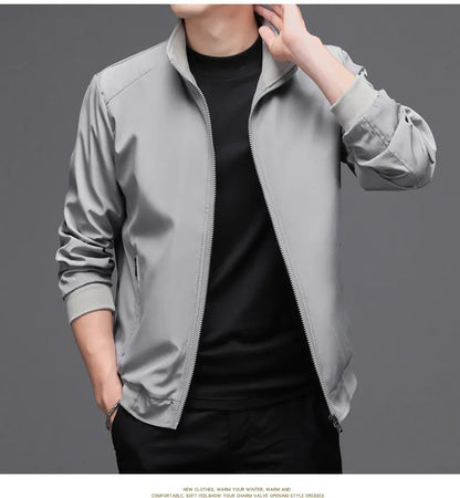 Men Jackets- Men Fall Jacket for Day-to-Night Wear- - Chuzko Women Clothing