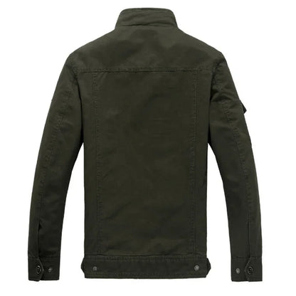 Men Jackets- Men's Casual Military Jacket for Outdoor Adventures- - Chuzko Women Clothing