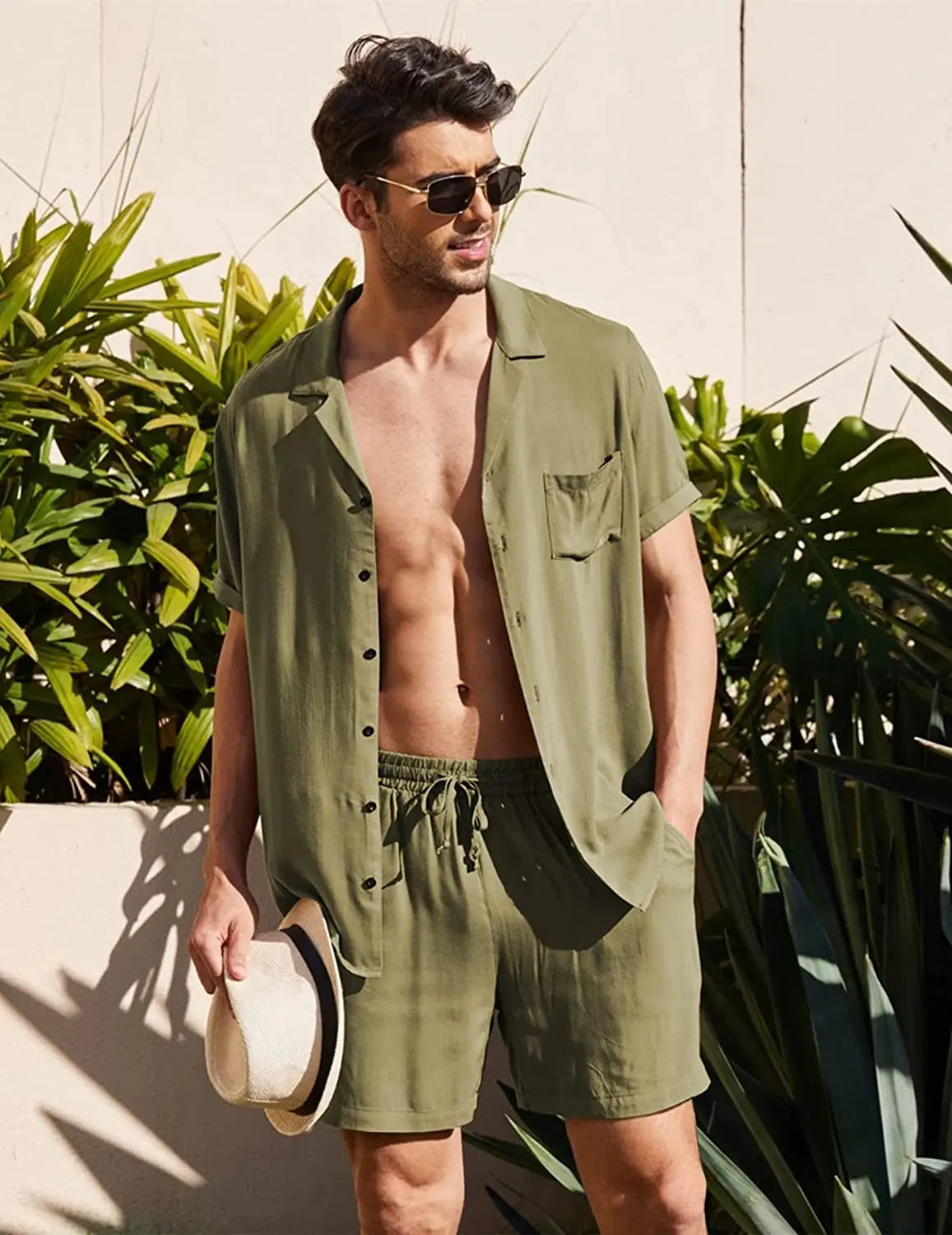 Men Outfits- Men’s Summer Resort Wear - Ideal for Beach & Casual Outings- - IndioGear.com