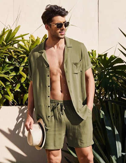 Men Outfits- Men’s Summer Resort Wear - Ideal for Beach & Casual Outings- - IndioGear.com