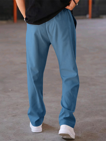 Men Pants- Blue Joggers for the Modern Man- - IndioGear.com