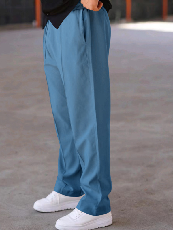 Men Pants- Blue Joggers for the Modern Man- - IndioGear.com