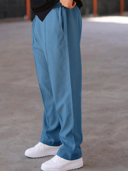 Men Pants- Blue Joggers for the Modern Man- - IndioGear.com