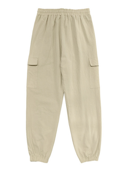 Men Pants- Cotton Joggers Pencil Beach Pants for Men- - IndioGear.com